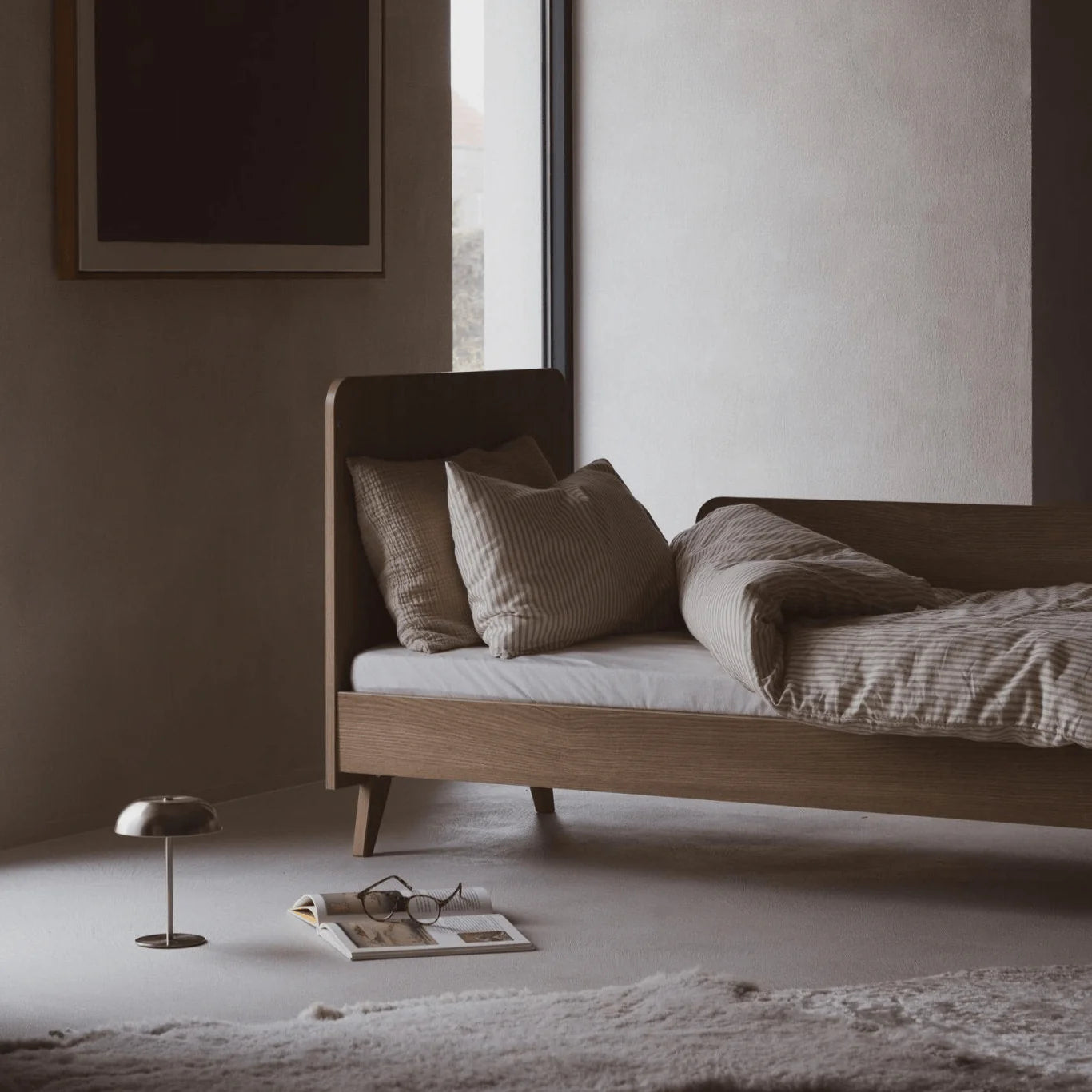 2025 Cuna Loft – Honey Ash 140x70 cm (conversión posible a cama infantil 140x70 cm)