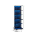 Estantería con Luz LED Librería con Luces Ajustables Marco de Acero