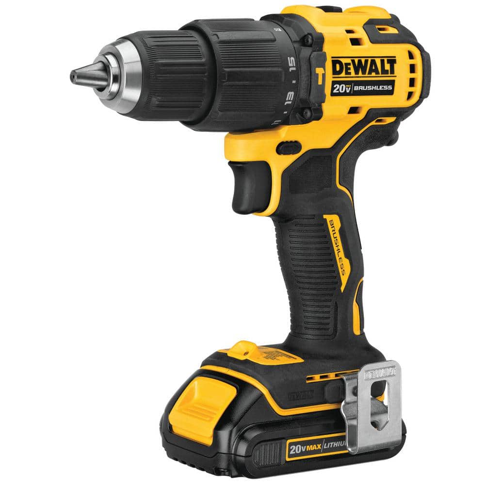 ATOMIC Kit Combo Inalámbrico sin Escobillas de 20V MAX con (2) Baterías de 1.5Ah, Cargador y Bolsa – Modelo DCK224C2