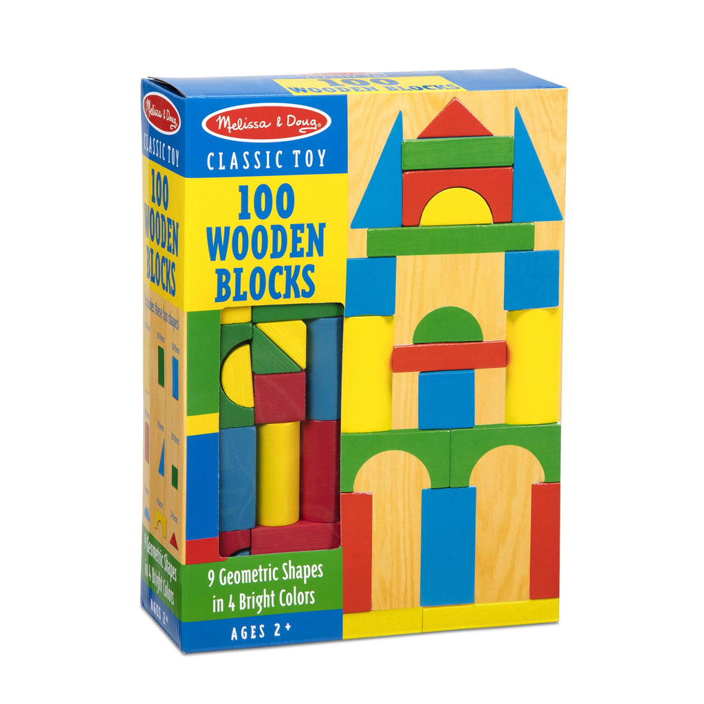 Melissa & Doug 100 Bloques de Madera