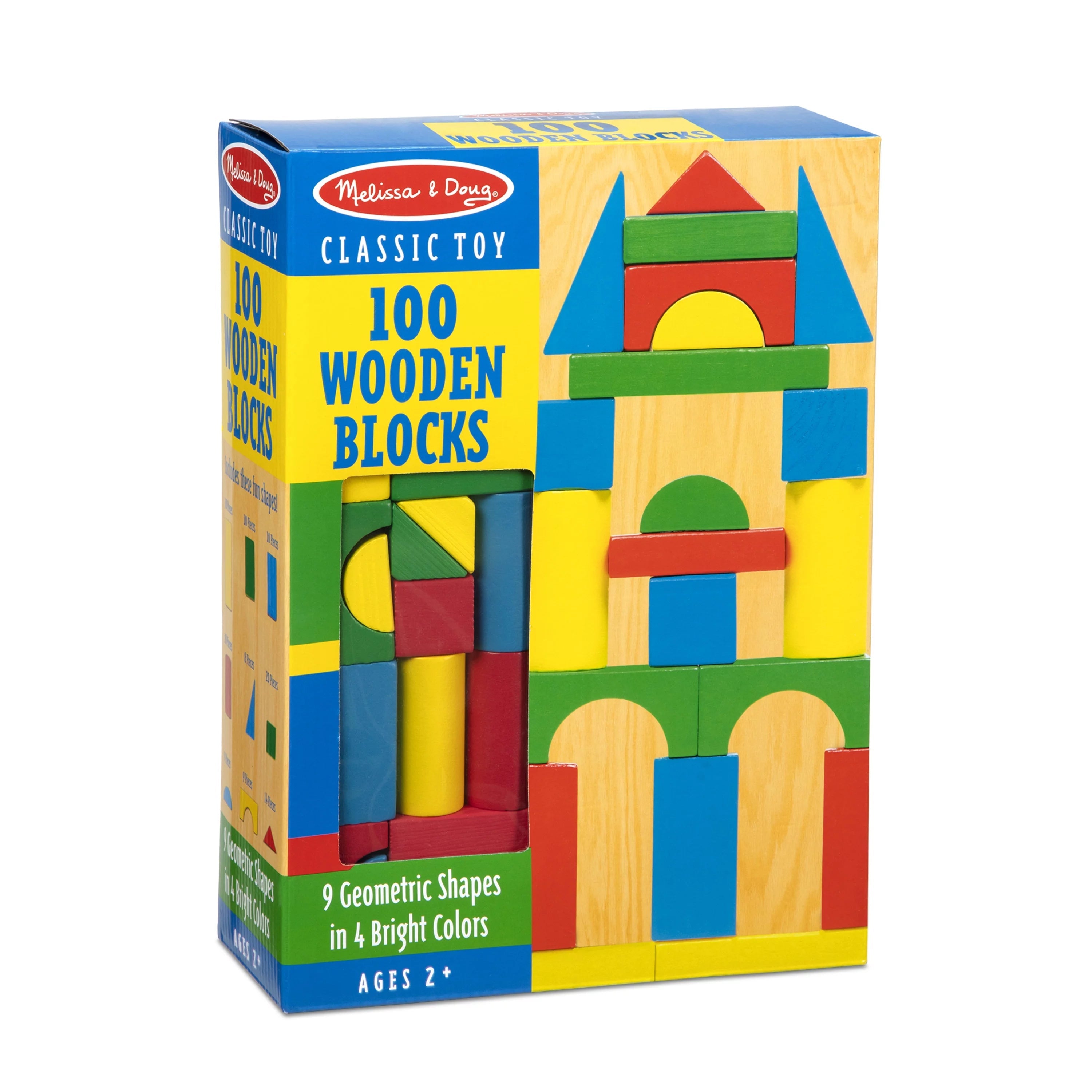 Melissa & Doug 100 Bloques de Madera