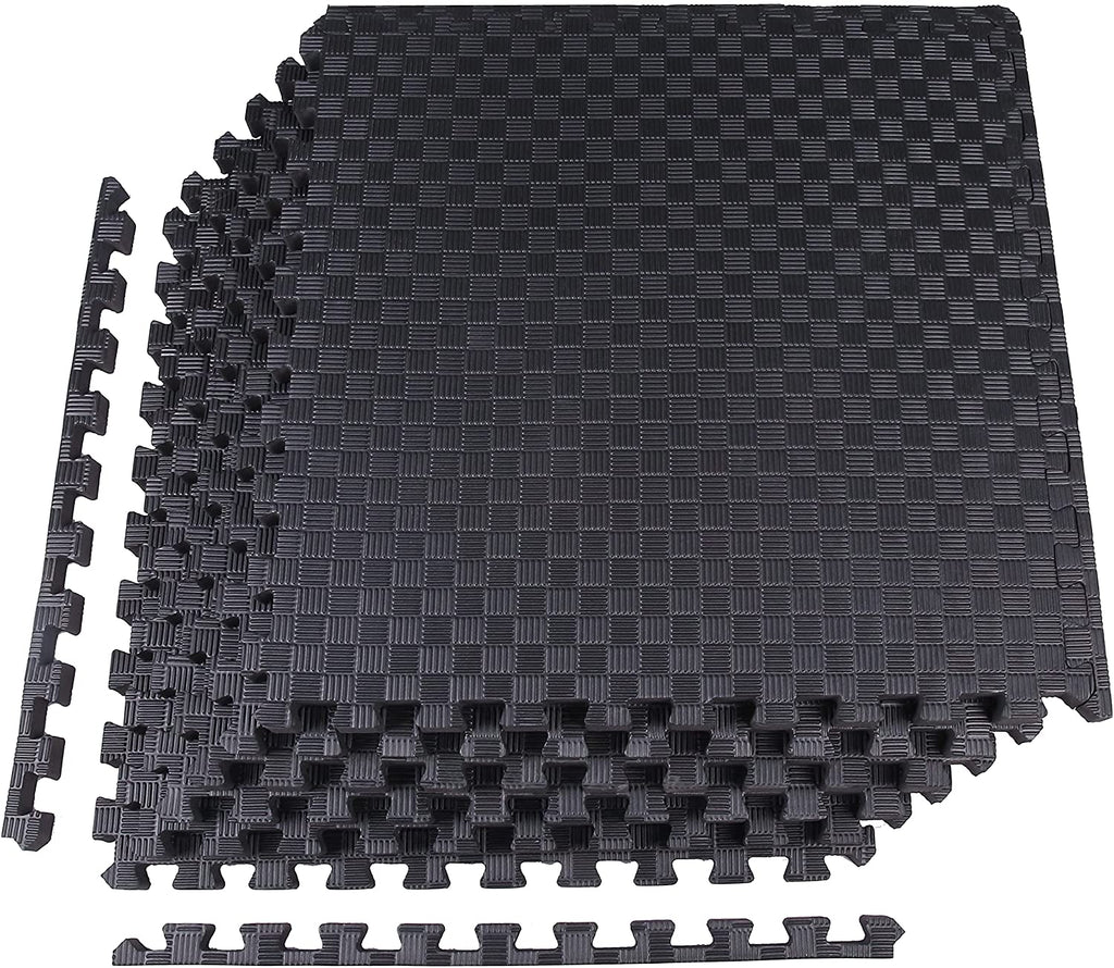 Tapete de ejercicio tipo rompecabezas BalanceFrom con losetas entrelazadas de espuma EVA