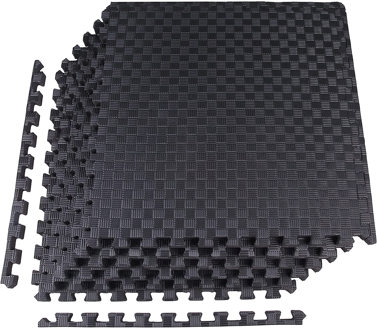 Tapete de ejercicio tipo rompecabezas BalanceFrom con losetas entrelazadas de espuma EVA