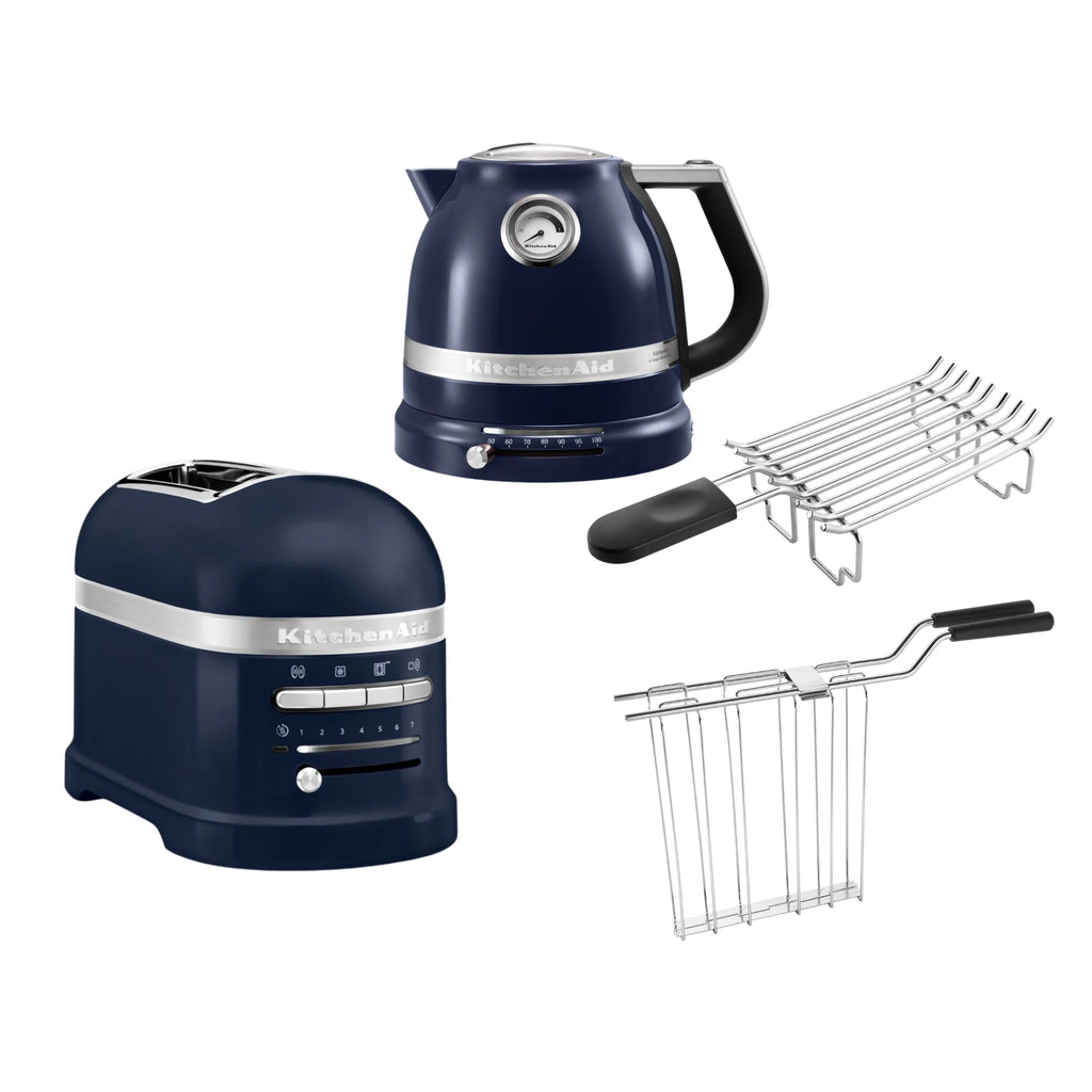 2025 Set de desayuno KitchenAid Artisan que incluye hervidor 5KEK1522, tostadora de 2 ranuras 5KMT2204 y tostadora para panecillos
