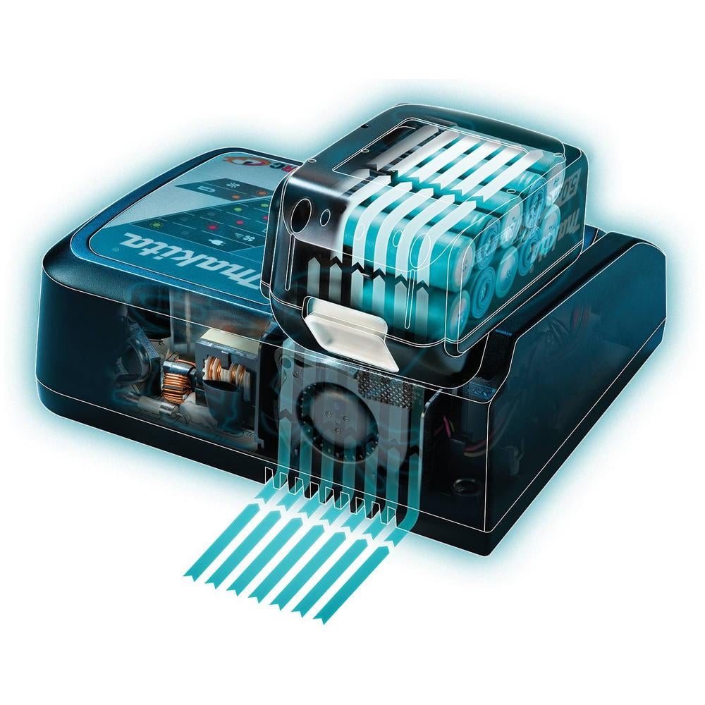 2025 Paquete de Batería de 18V LXT y Cargador Rápido Optimum (5.0Ah) con bono 18V LXT Sin Escobillas Cortadora/Amoladora Angular BL1850BDC2XAG04