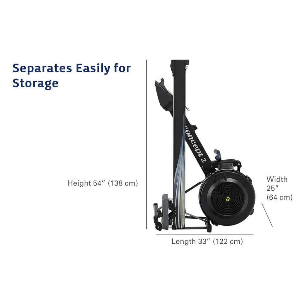 2025 Concept2 Model D Remoergómetro de Alta Gama – Entrenamiento Corporal Completo, Estructura de Aluminio Duradera, Monitor de Rendimiento PM, Resistencia Ajustable