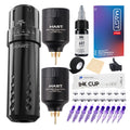Máquina de Tatuaje Rotativa Mast Flip Tipo Bolígrafo con Kit de Batería Inalámbrica