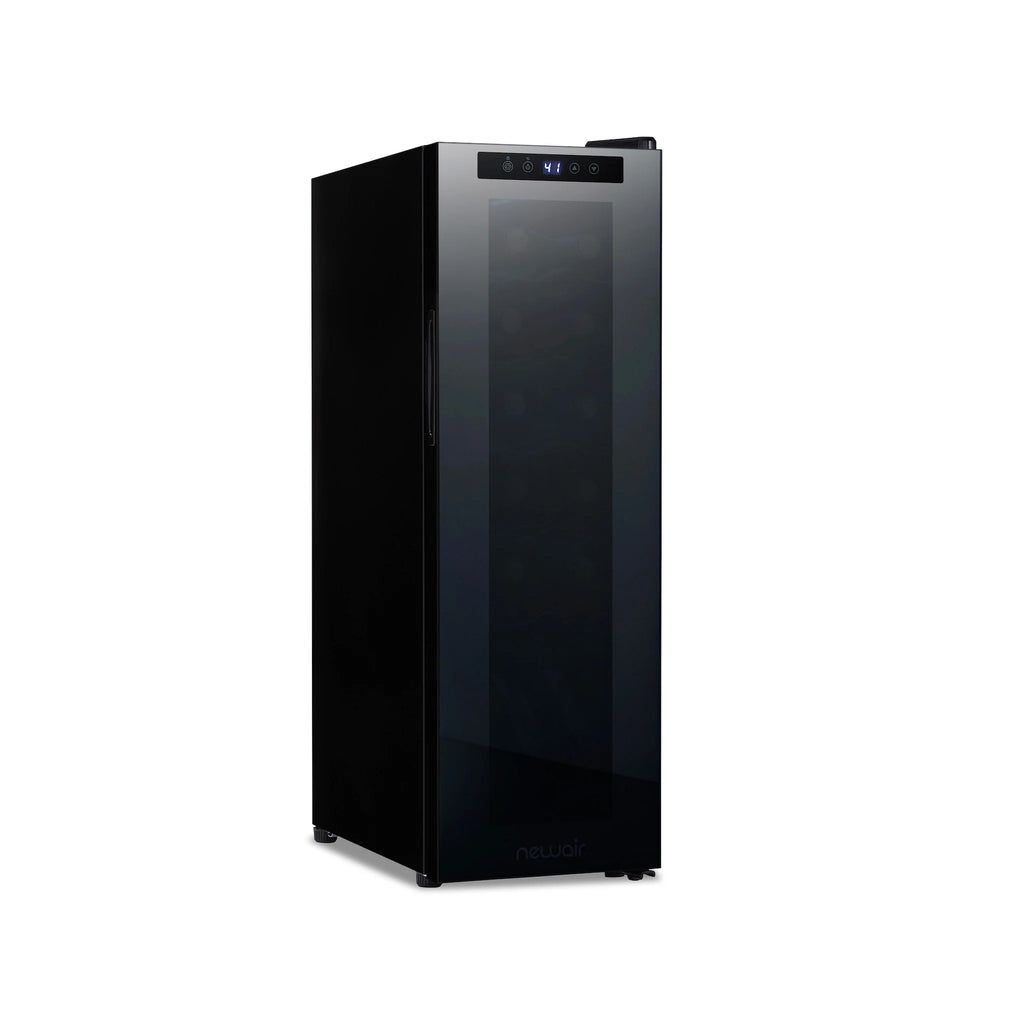 2025 Refrigerador de Vinos Independiente Newair® Negro – 12 Botellas – 13,6"