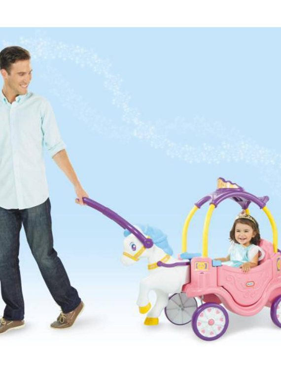 2025 Caballo de princesa y carruaje, juguete para que los niños monten