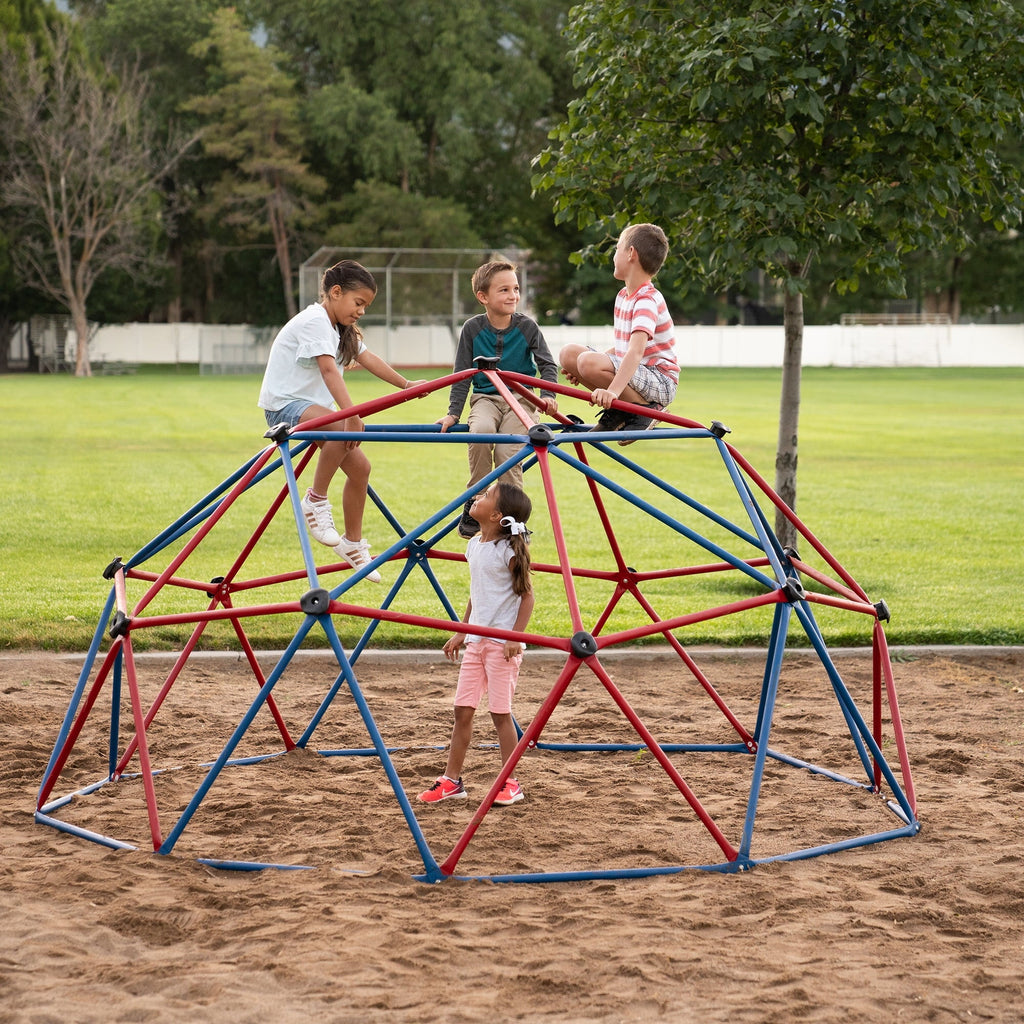 Lifetime Cúpula para Escalar al Aire Libre para Niños, 5 pies de Alto x 10 pies de Ancho, Rojo y Azul (101301)