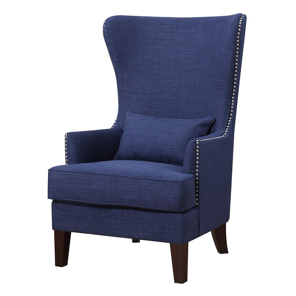 Silla Decorativa Elegante Millie con Respaldo Alto