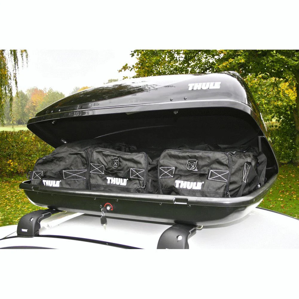 2025 THULE Ocean 100 Cofre de techo negro brillante – 360 litros