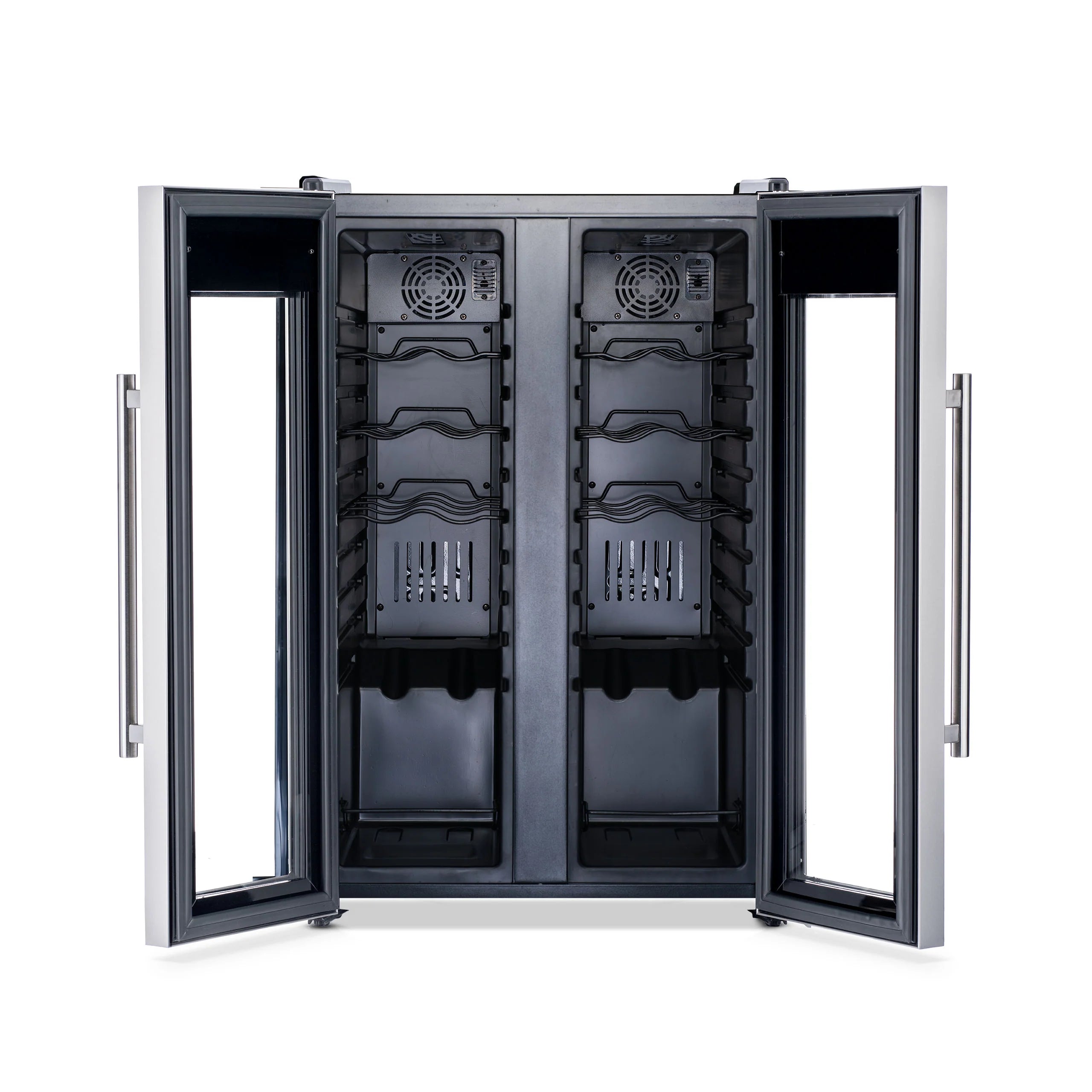 2025 Refrigerador de Vinos Independiente Newair® de Acero Inoxidable – 24 Botellas – 20" con Doble Zona