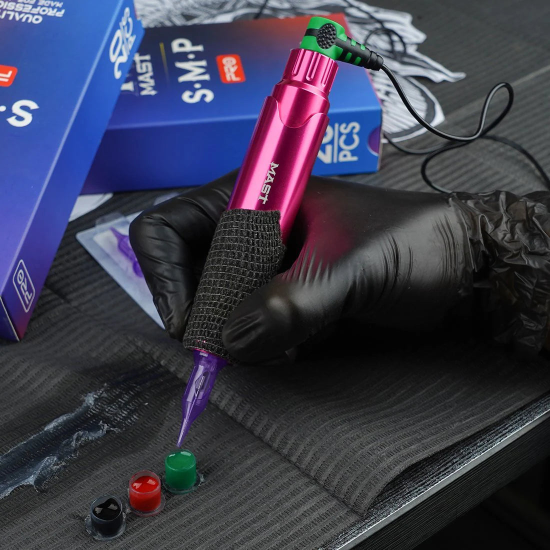 Kit de Máquina de Tatuaje Mast P10 con Fuente de Poder Halo – SMP