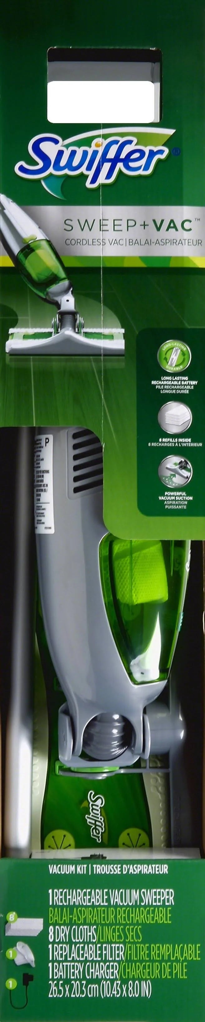 2025 Kit Aspiradora Swiffer Sweep + Vac Inalámbrico, Recargable