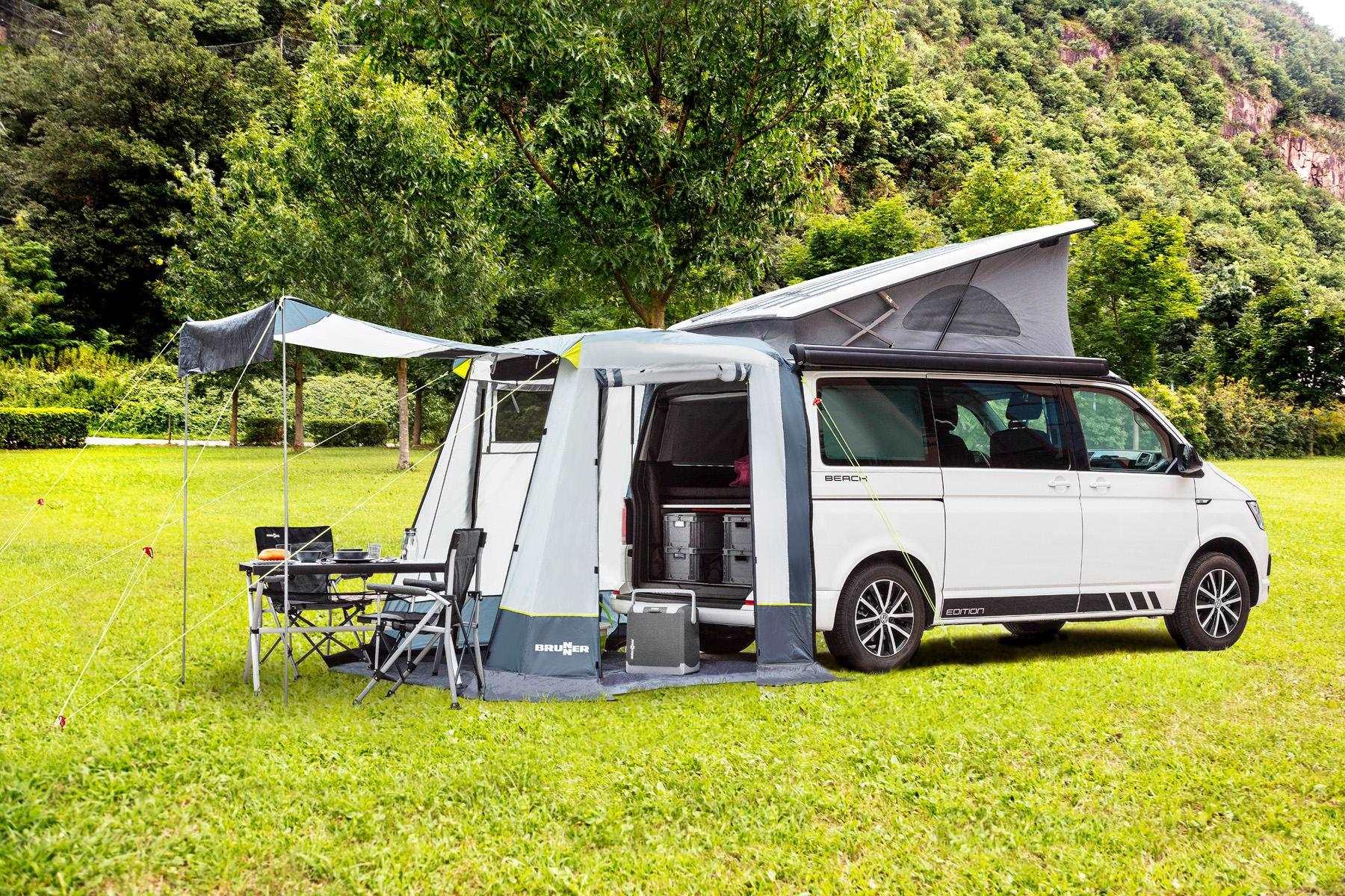 2025 Tienda de portón COMET para VW T5 y T6 – sin estructura, montaje fácil, buena ventilación, almacenamiento compacto