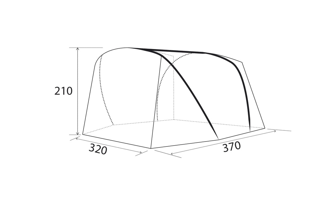 2025 Tienda hinchable Air Travel II A.I.R. TECH de policotón – para furgonetas (altura 180–210 cm)