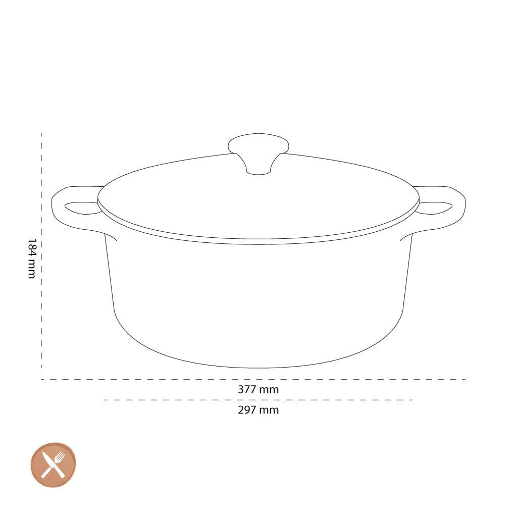 2025 Le Creuset - Sartén para asar / guisar Signature redonda cereza roja 28 cm 6,7 l