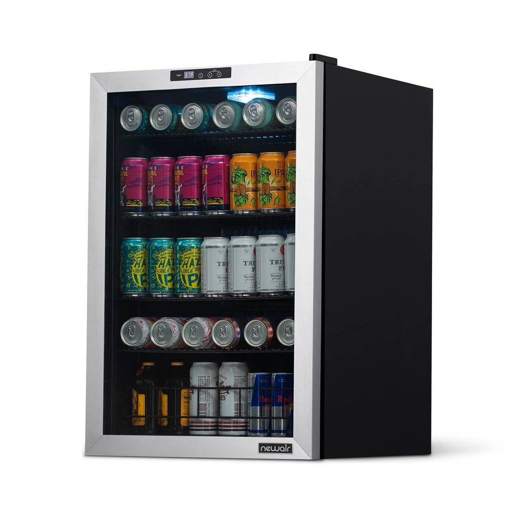2025 Newair® Refrigerador de Bebidas Independiente en Acero Inoxidable – 160 Latas – 21,3"