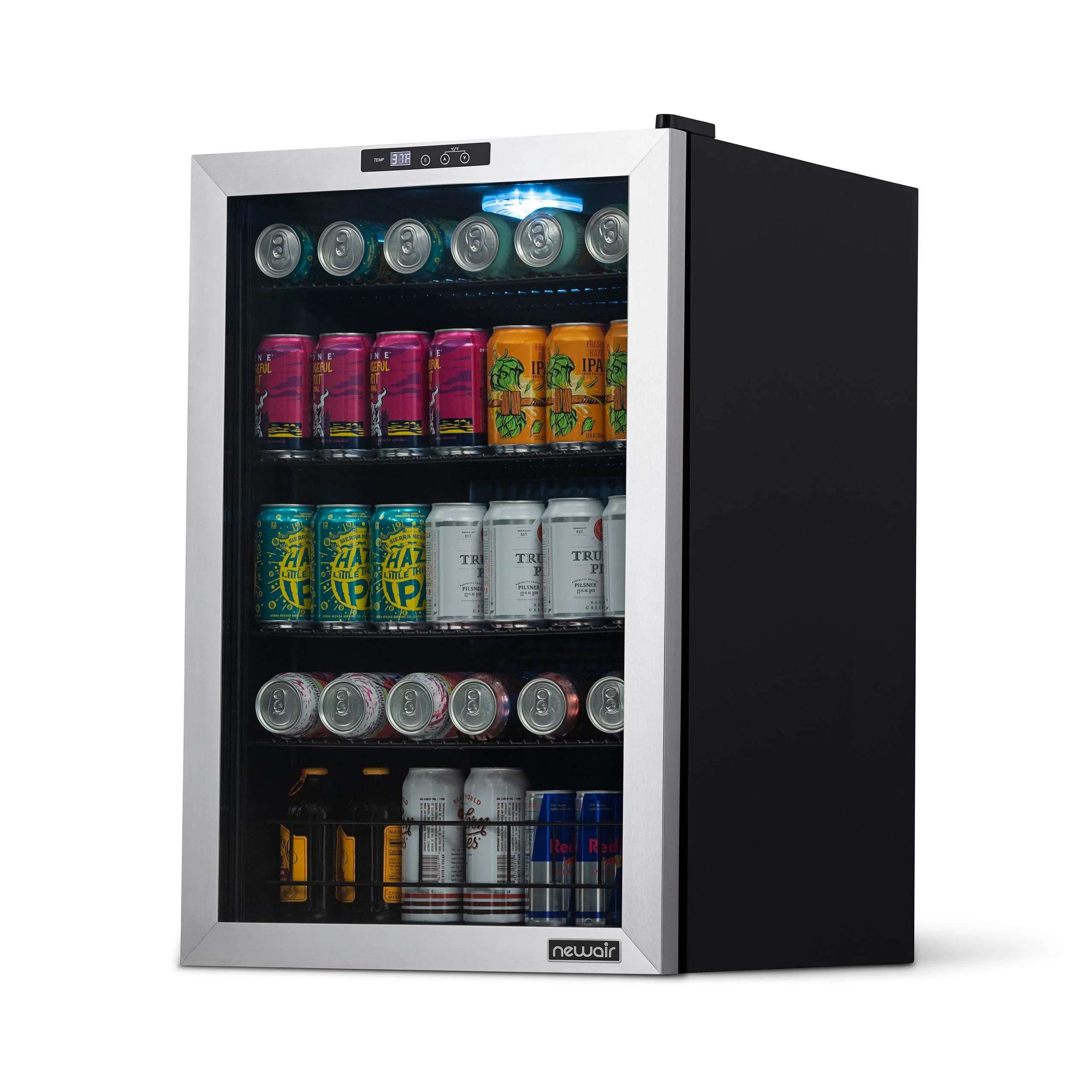 2025 Newair® Refrigerador de Bebidas Independiente en Acero Inoxidable – 160 Latas – 21,3"