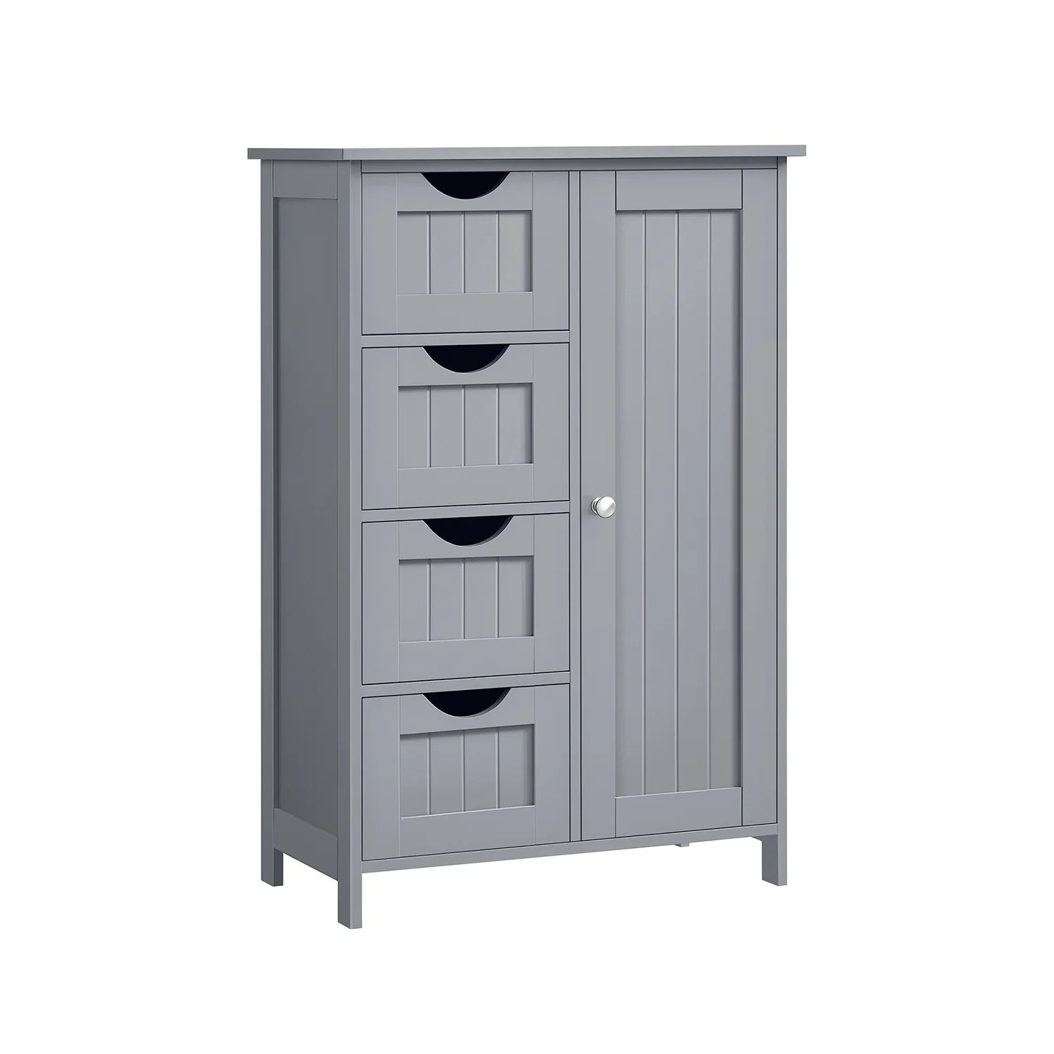 Armario de Baño Estrecho Cómoda con Cajones Estante Ajustable