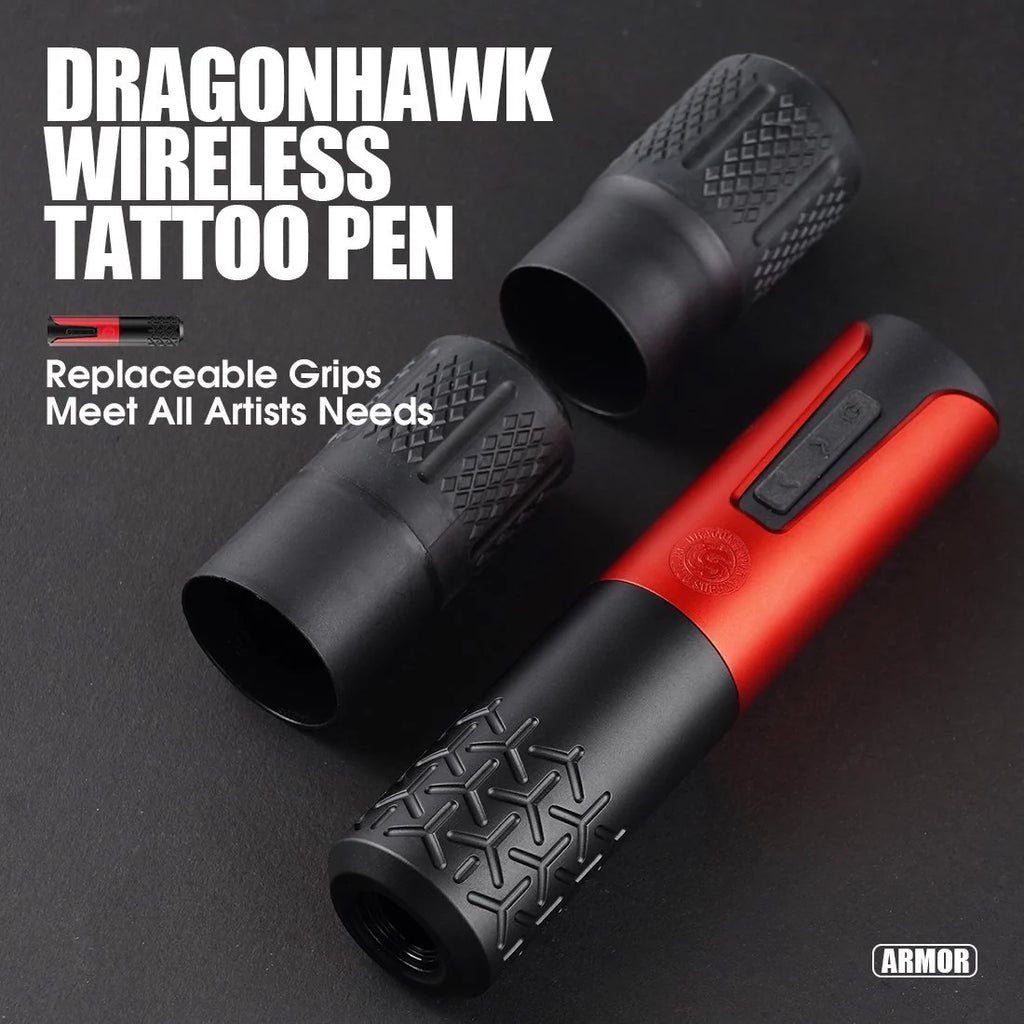 Máquina de Tatuaje Rotativa Inalámbrica Dragonhawk con Baterías Reemplazables