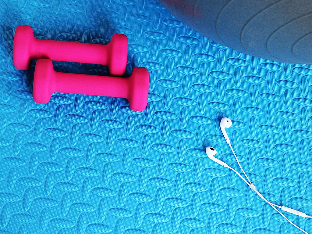 Tapete de ejercicio tipo rompecabezas BalanceFrom con losetas entrelazadas de espuma EVA