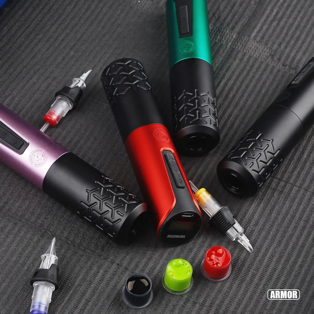 Máquina de Tatuaje Rotativa Inalámbrica Dragonhawk con Baterías Reemplazables
