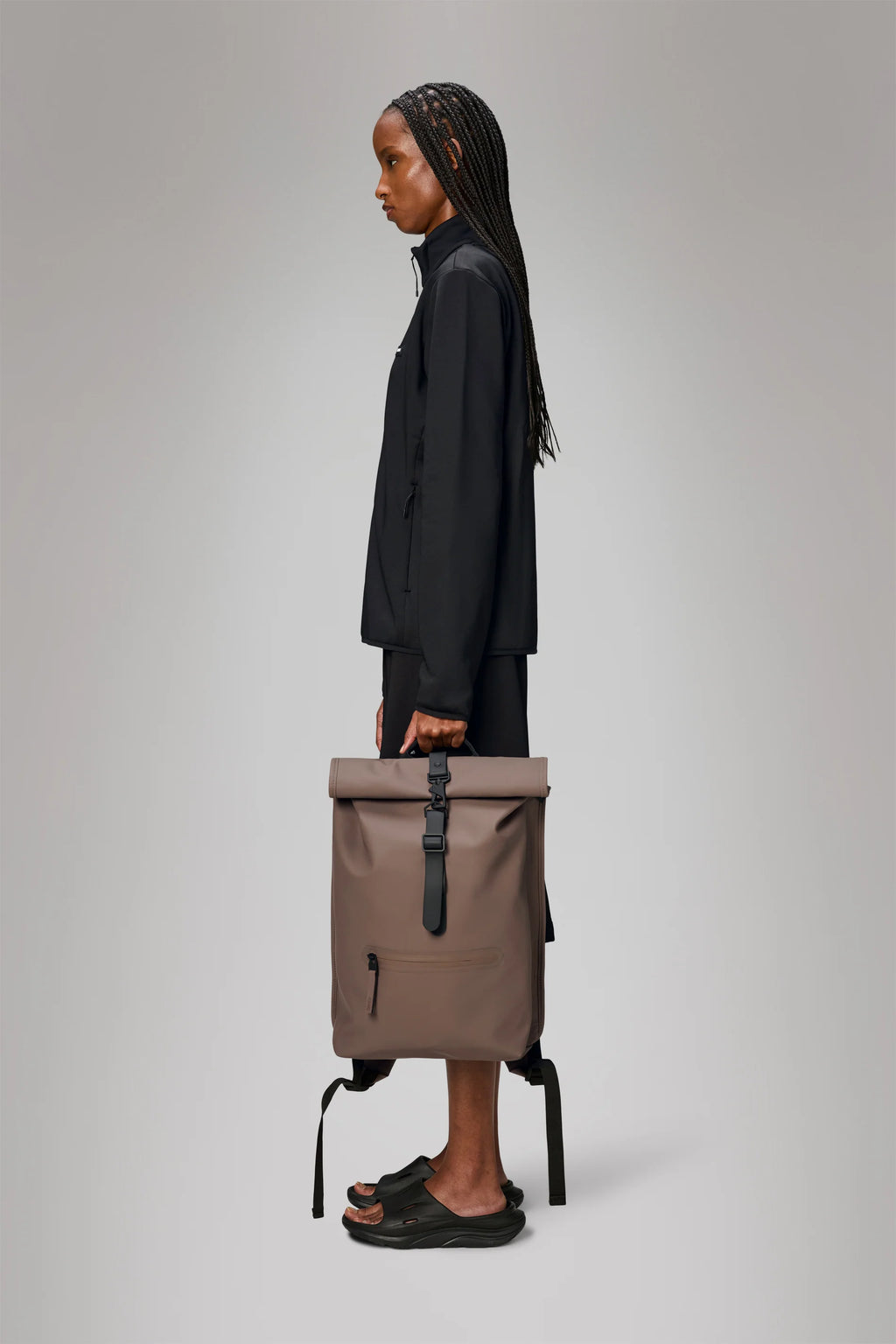 2025 Mochila Rolltop – Mochila Urbana Impermeable con Cierre Enrollable, Compartimento Lateral para Portátil y Correa de Pecho Segura