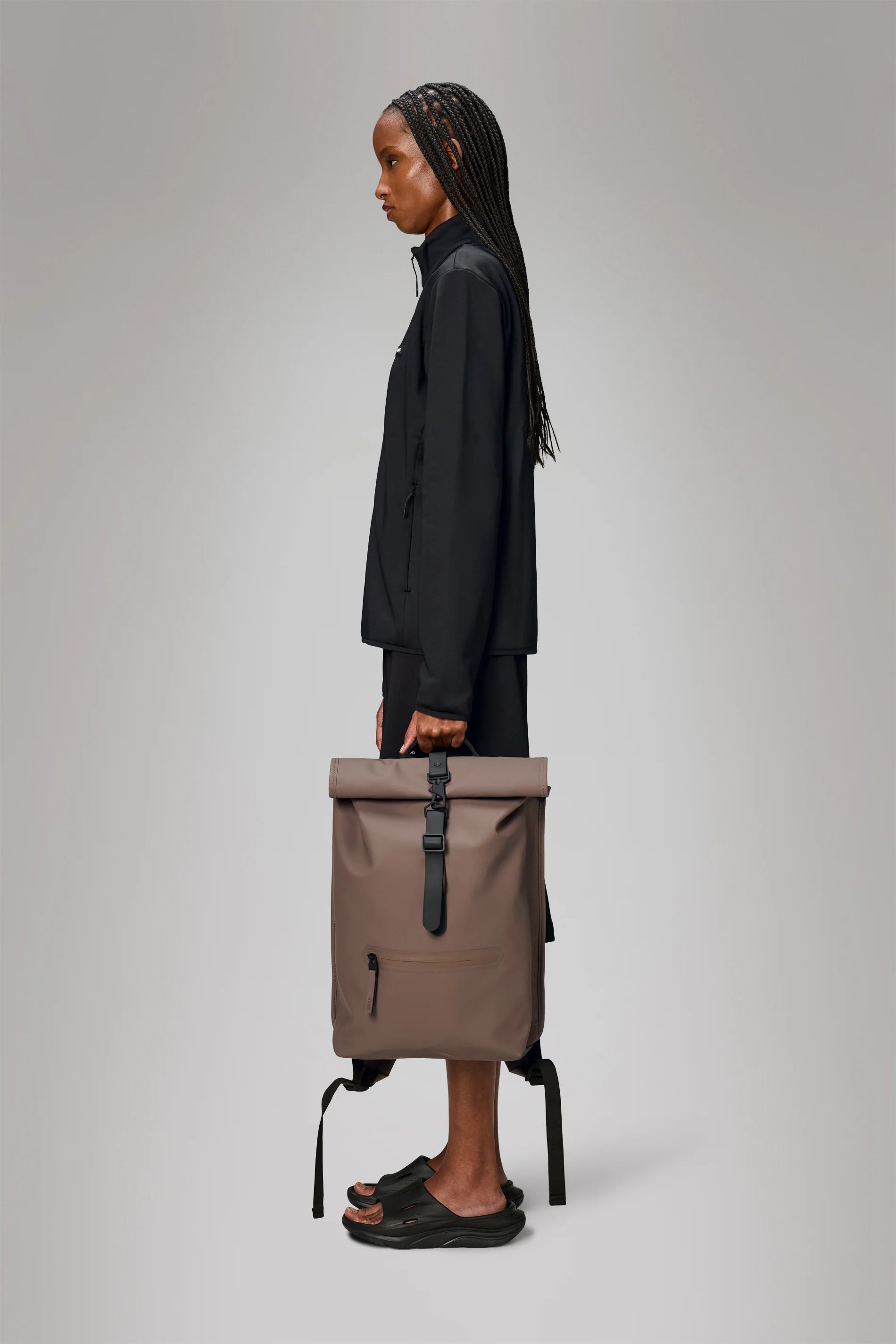 2025 Mochila Rolltop – Mochila Urbana Impermeable con Cierre Enrollable, Compartimento Lateral para Portátil y Correa de Pecho Segura