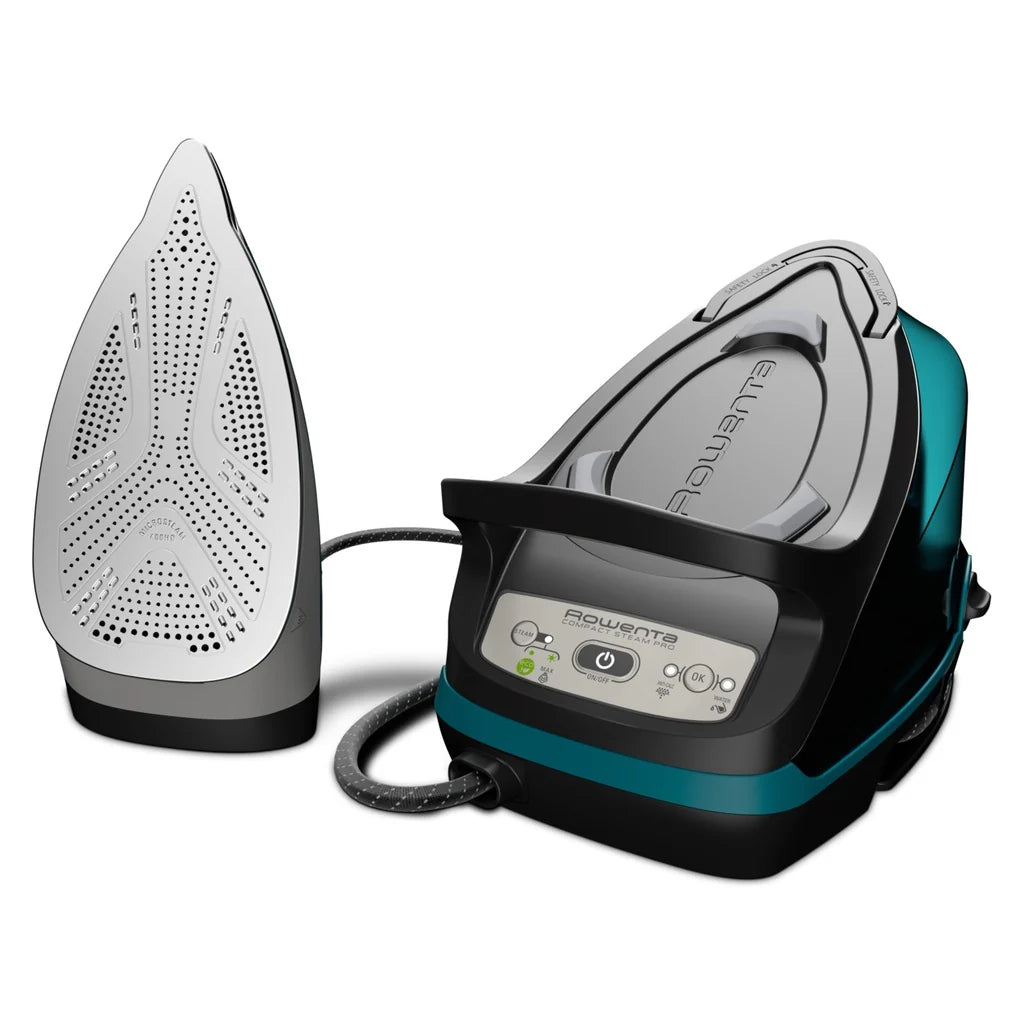 2025 Centro de planchado Rowenta DG762 2200 W 1,1 L Microvapor Suela Laser Microsteam 400 HD Negro/Azul