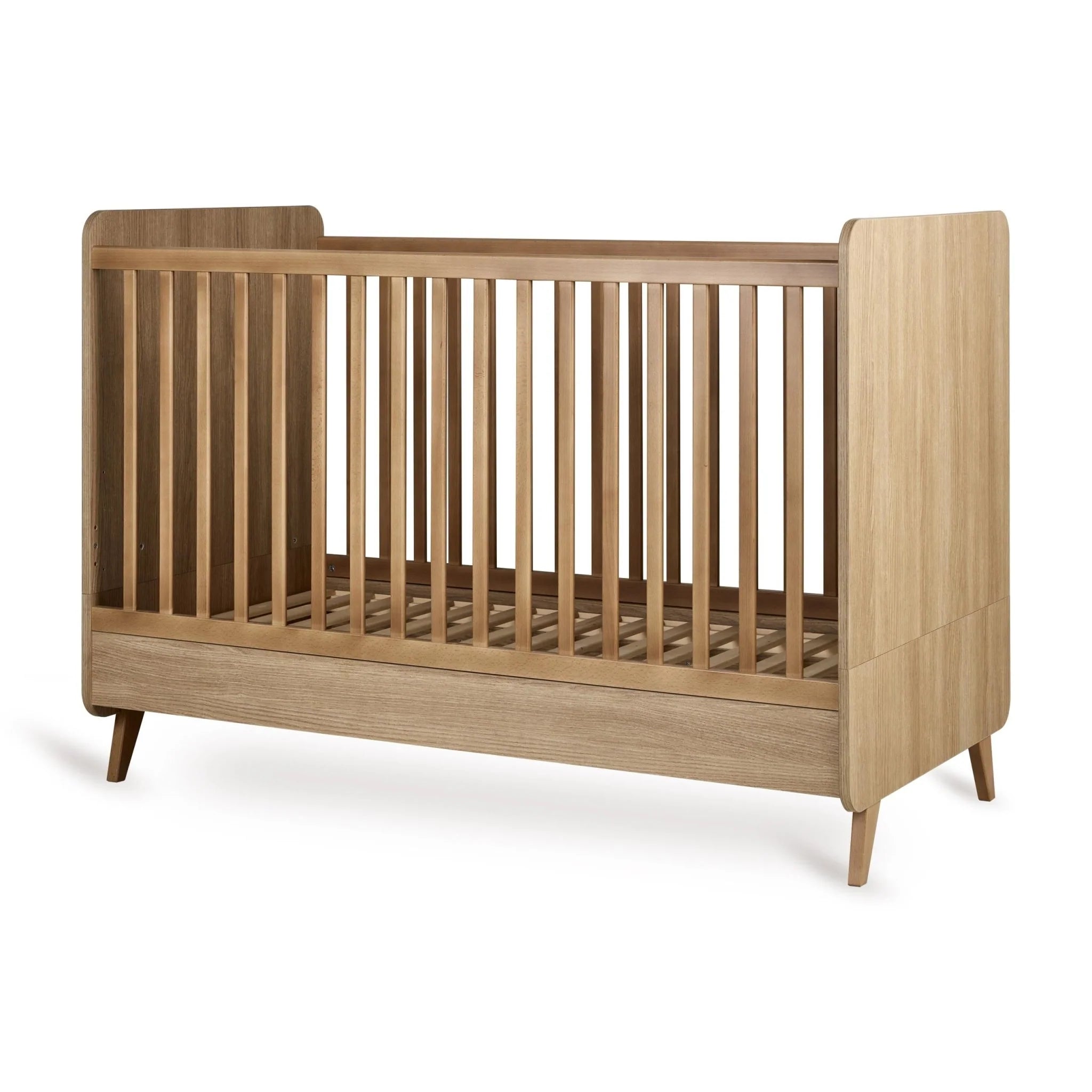 2025 Cuna Loft – Honey Ash 140x70 cm (conversión posible a cama infantil 140x70 cm)