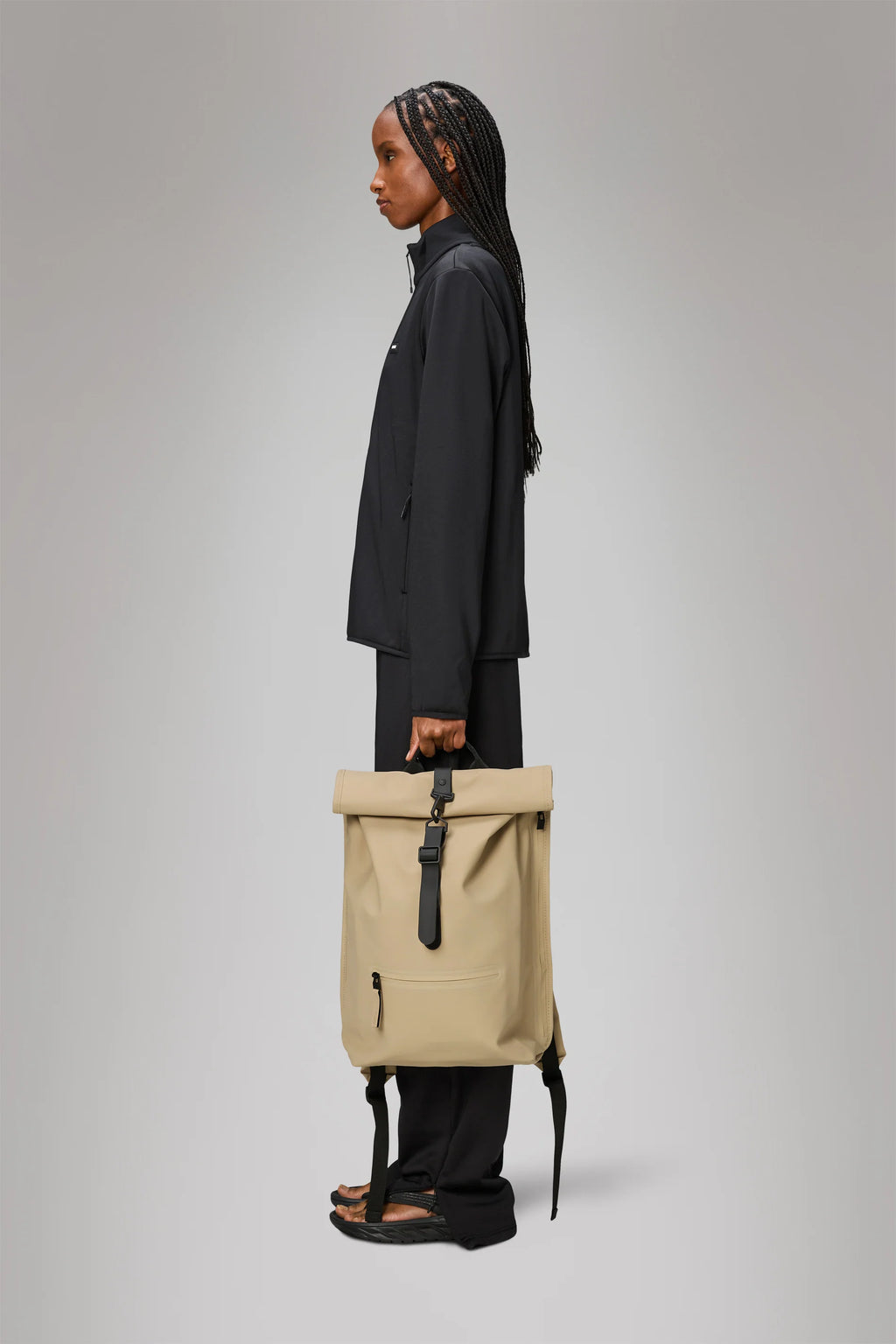 2025 Mochila Rolltop – Mochila Urbana Impermeable con Cierre Enrollable, Compartimento Lateral para Portátil y Correa de Pecho Segura
