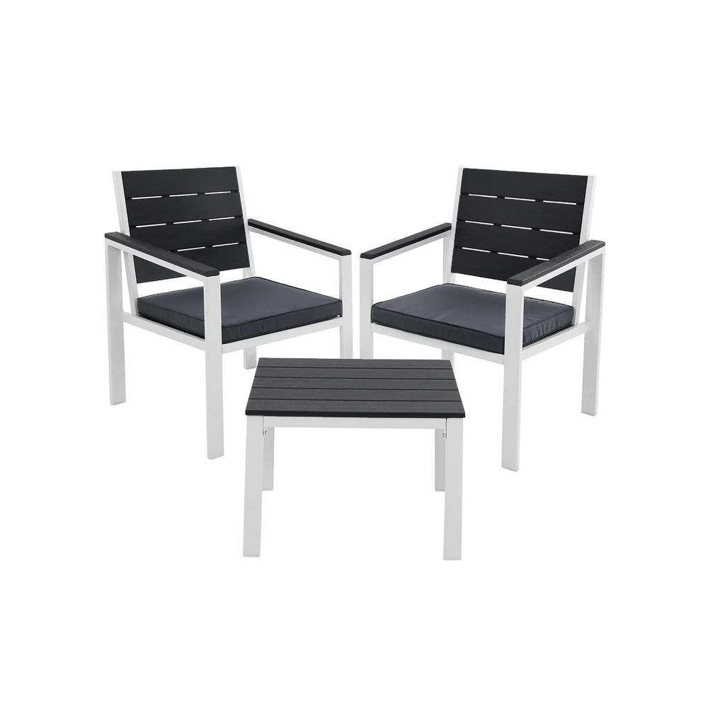 2025 Conjunto de muebles de jardín de 3 piezas con cojines desmontables
