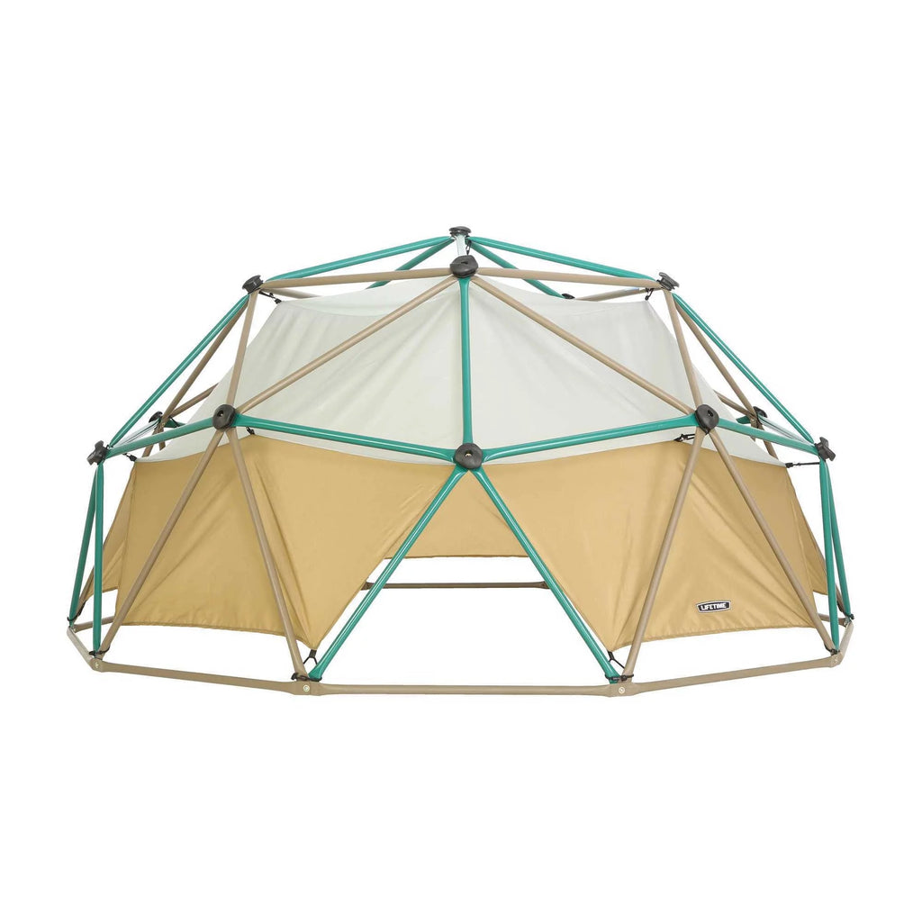 Lifetime Cúpula para Escalar al Aire Libre para Niños, 5 pies de Alto x 10 pies de Ancho con Dosel, Verde y Marrón (90612)