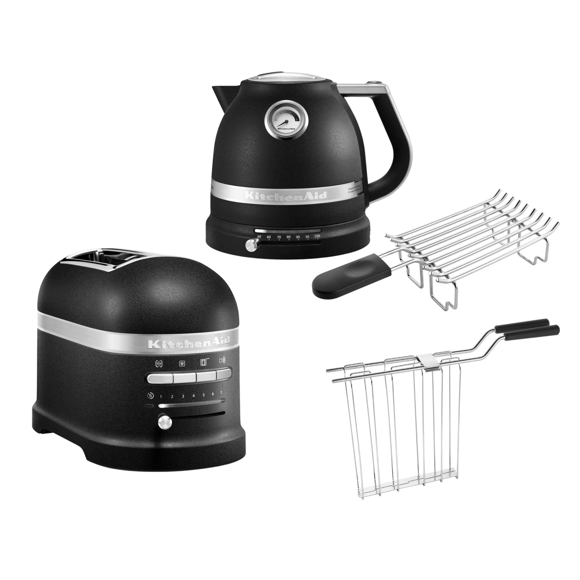 2025 Set de desayuno KitchenAid Artisan que incluye hervidor 5KEK1522, tostadora de 2 ranuras 5KMT2204 y tostadora para panecillos
