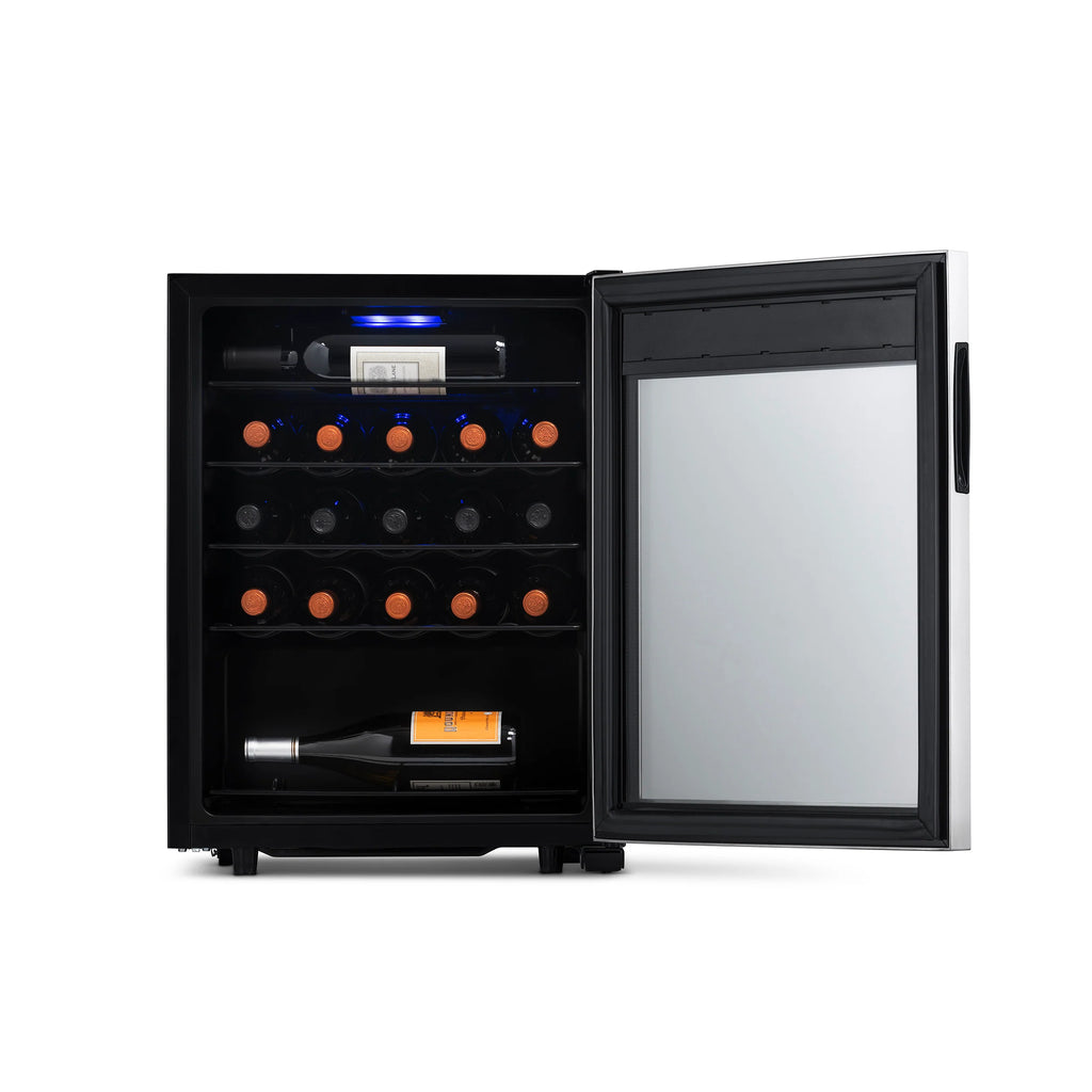 2025 Refrigerador de Vinos Independiente Newair® de Acero Inoxidable – 23 Botellas – 18,9"