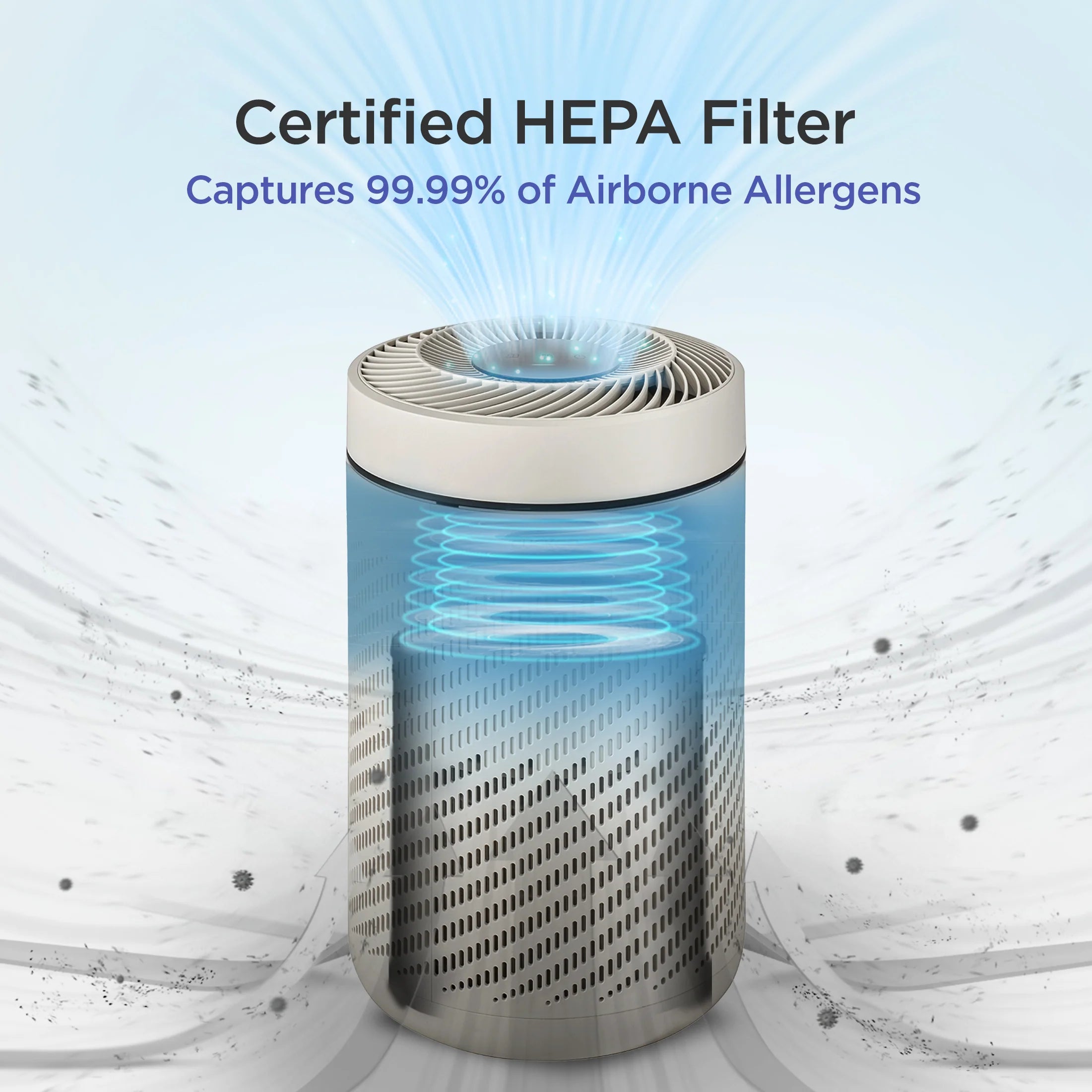 2025 Purificador de aire H13 True HEPA (CAC-AB0610FI)