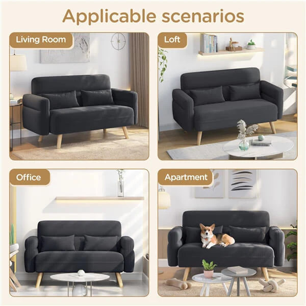 Sofá Moderno de Tela Yaheetech de 46"
