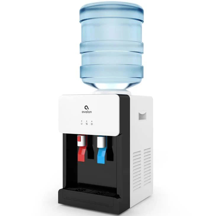 2025 Dispensador de Agua de Sobremesa Avalon Premium de Carga Superior – Agua Caliente y Fría