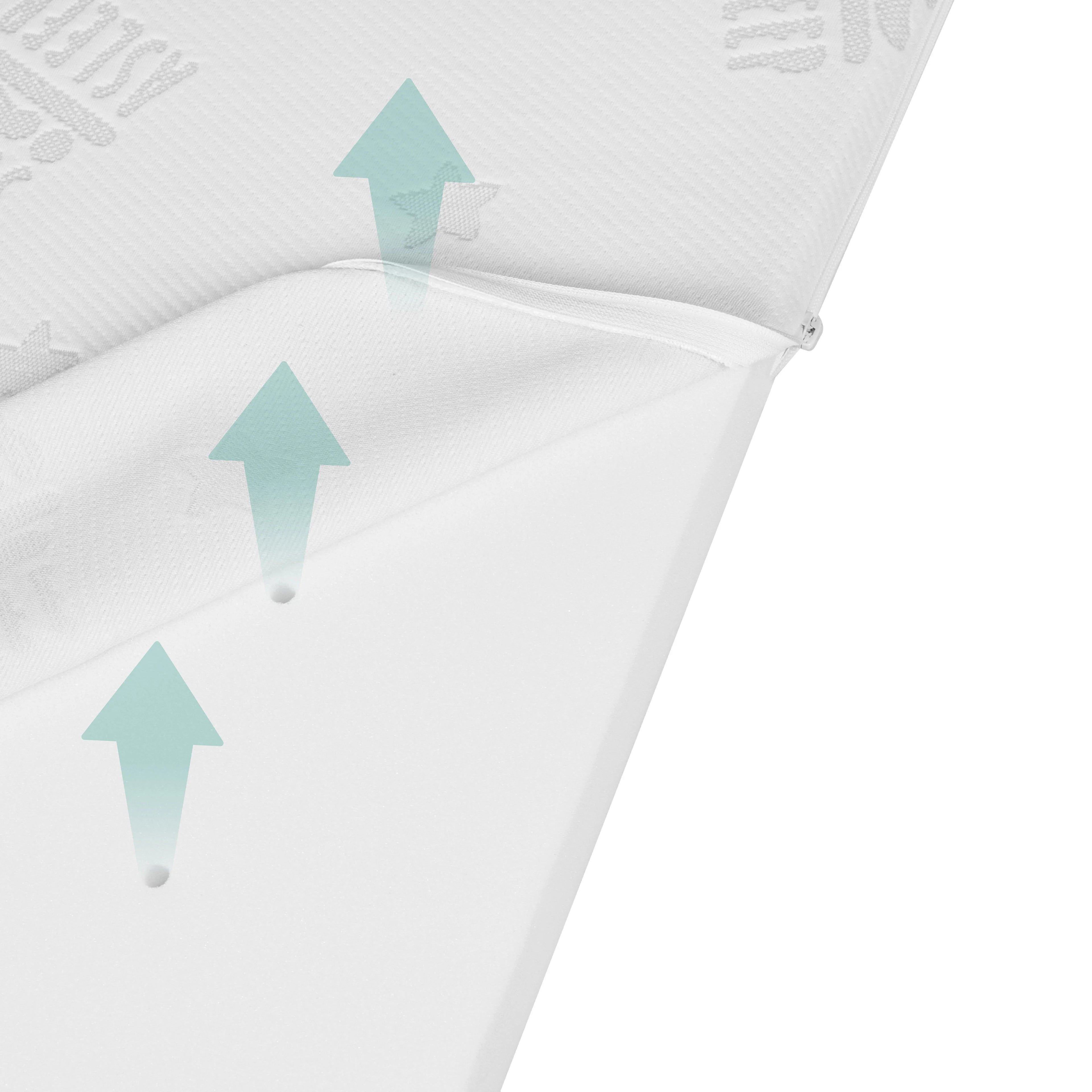 Colchón para bebés y niños COMFORT AIR ROLL safe asleep® con funda de jacquard