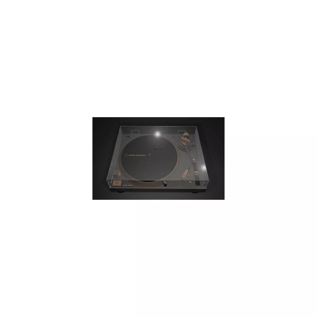 2025 Audio Technica AT-LP120XUSB-BZ Tocadiscos de transmisión directa USB, color bronce – Reproductor de vinilo de 3 velocidades con preamplificador integrado y conversión digital
