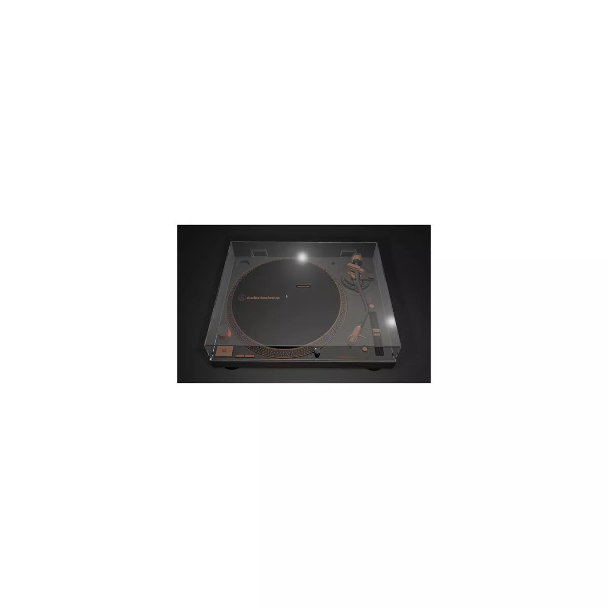 2025 Audio Technica AT-LP120XUSB-BZ Tocadiscos de transmisión directa USB, color bronce – Reproductor de vinilo de 3 velocidades con preamplificador integrado y conversión digital