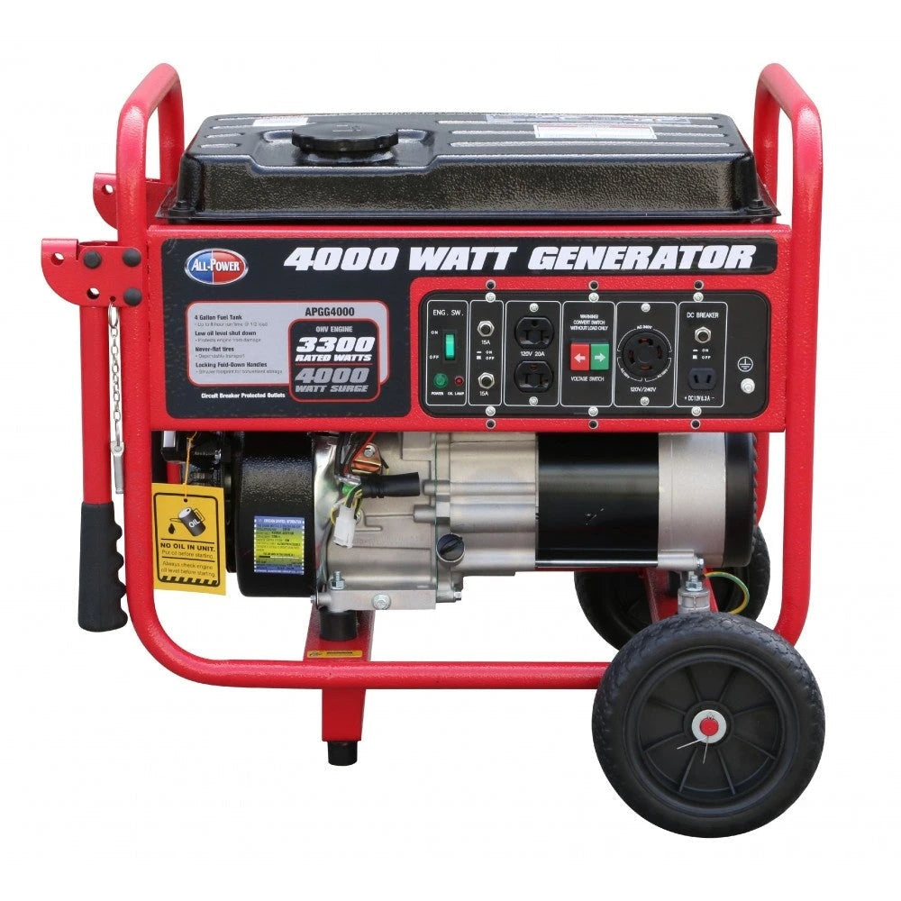 2025 Generador Portátil All Power de 4000 Vatios APGG4000