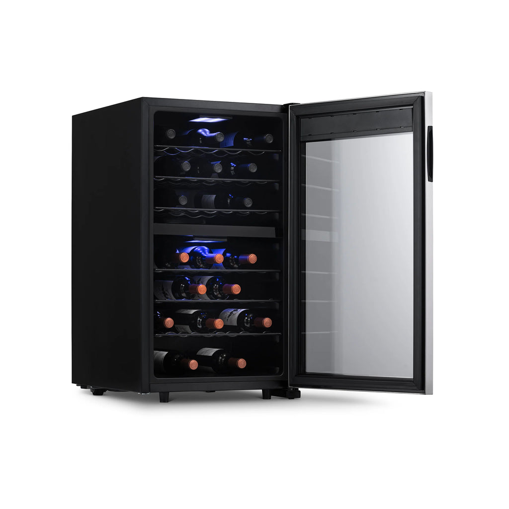 2025 Refrigerador de Vinos Independiente Newair® de Acero Inoxidable – 43 Botellas – 18,9" con Doble Zona