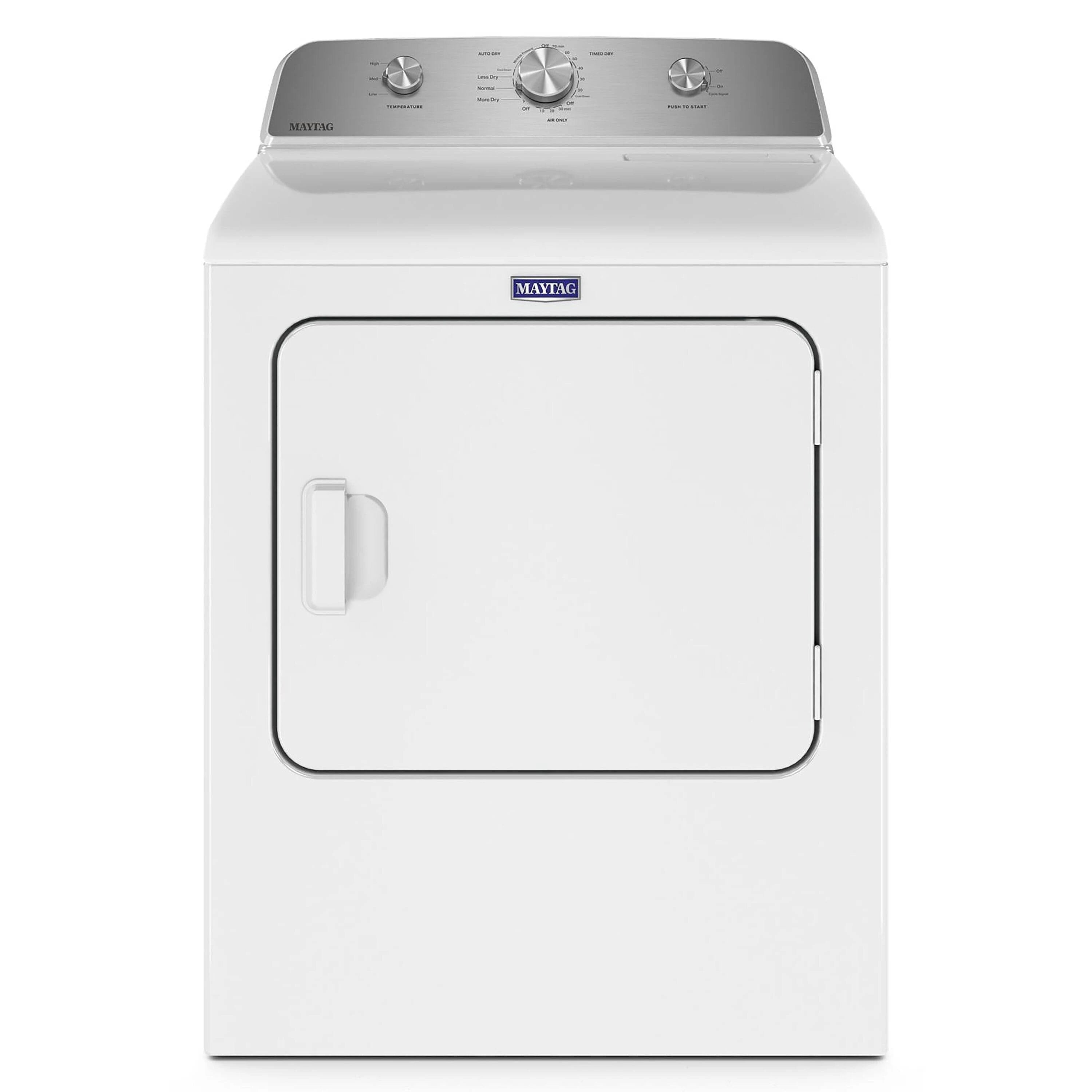 2025 Maytag – Secadora Eléctrica de 7.0 pies³ con Función Antiencrespamiento – Blanca