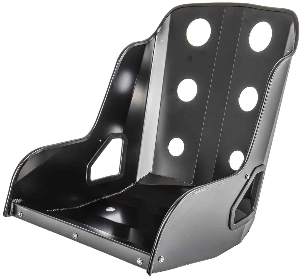 JEGS 702272 Asiento Bomber 18 pulgadas de ancho de cadera, 21 pulgadas de respaldo bajo, 24 pulgadas de profundidad, inclinación de 18 grados