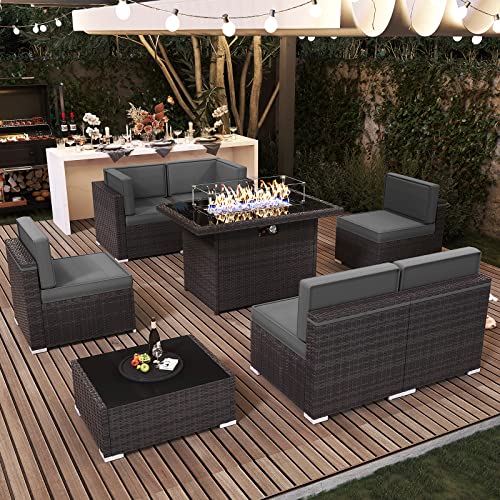 LayinSun Mobiliario de Exterior Seccional para Conversación