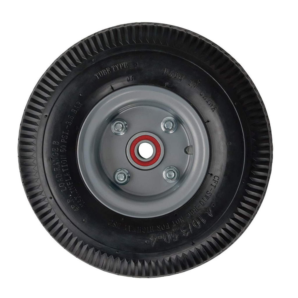 Magline HMK15AUA4 Carretilla de Mano de Aluminio, Asa Vertical en Bucle, Ruedas Neumáticas, Capacidad de 500 lbs