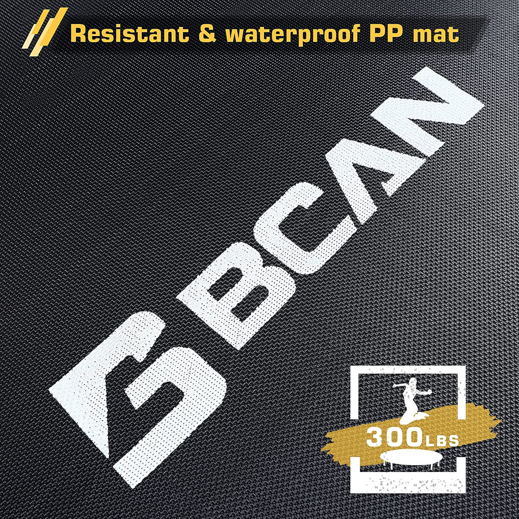 BCAN Trampolín Plegable de 38" para Ejercicio, Carga Máxima 300 lbs